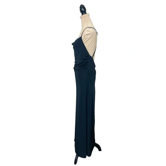 NWT Jason Wu Cowl Neck Ruched Waist Open Back Maxi Dress (D-1) - Picture 3 of 12